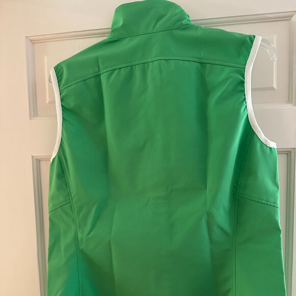 Vaude Wms Green Windproof front zip Vest Size Med - Picture 3 of 7